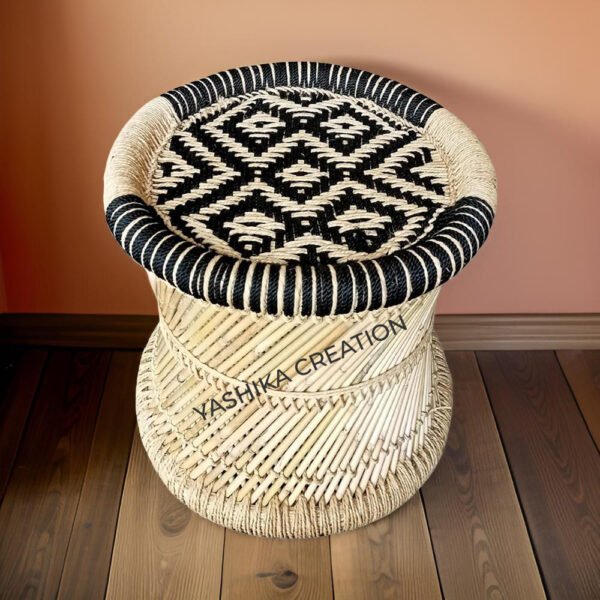 Handmade Bamboo Stool Mudda/modha/muddi /set Outdoor & Cafeteria Stool