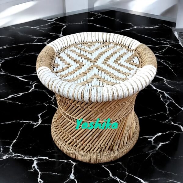 Bamboo Stool Mudda/Muddi For Home & Office 15X15 Outdoor & Cafeteria